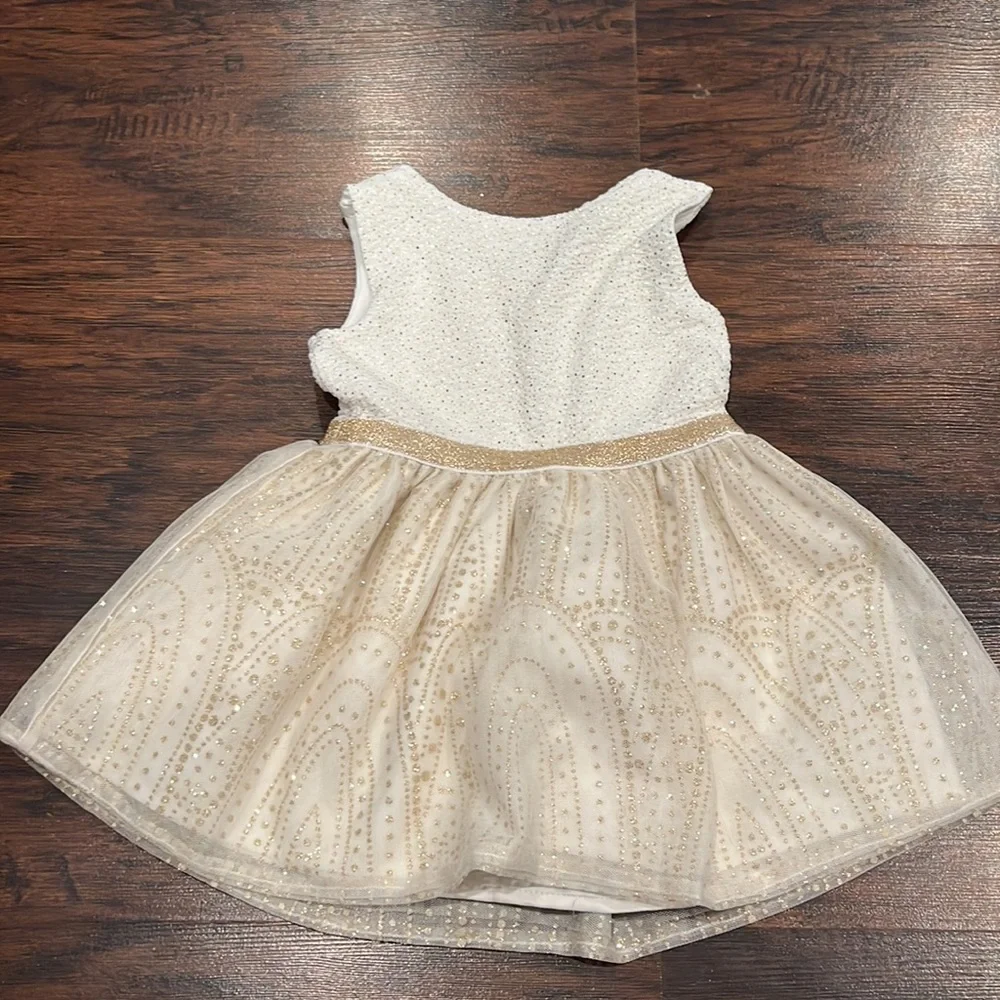 Girls Dress Short Sleeve Glitter 2T